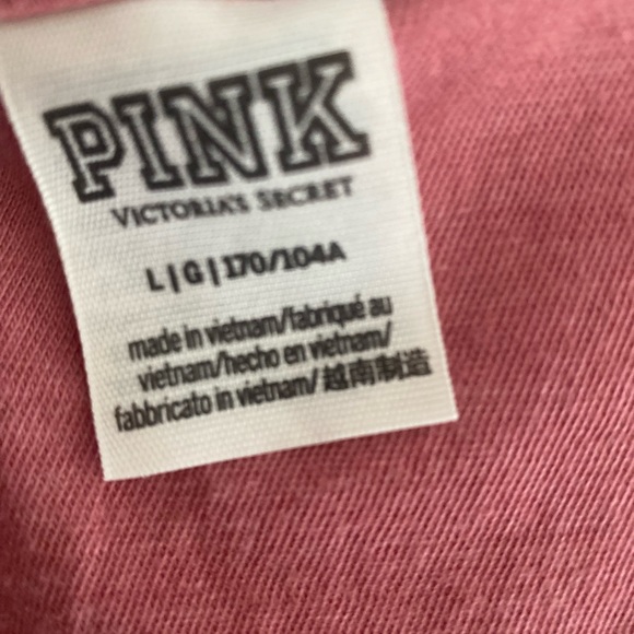 Pink bodysuit with ribbed sides size:Large - Picture 4 of 5